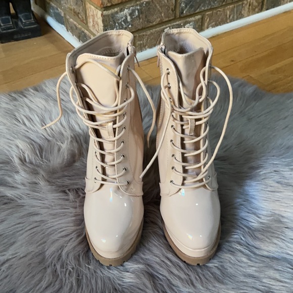 Brand new FashionNova Booties -Nude - Picture 6 of 7